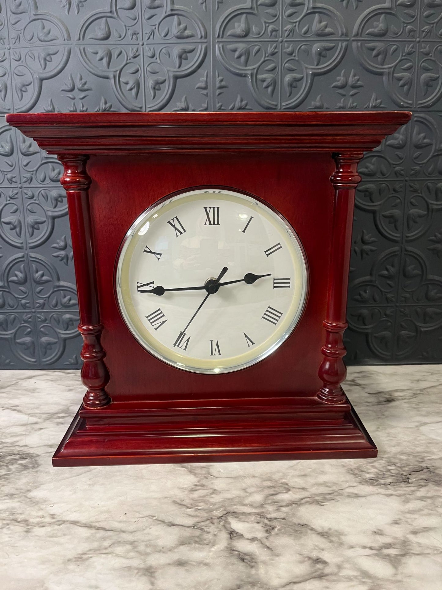 Cherry Wood Mantle Clock