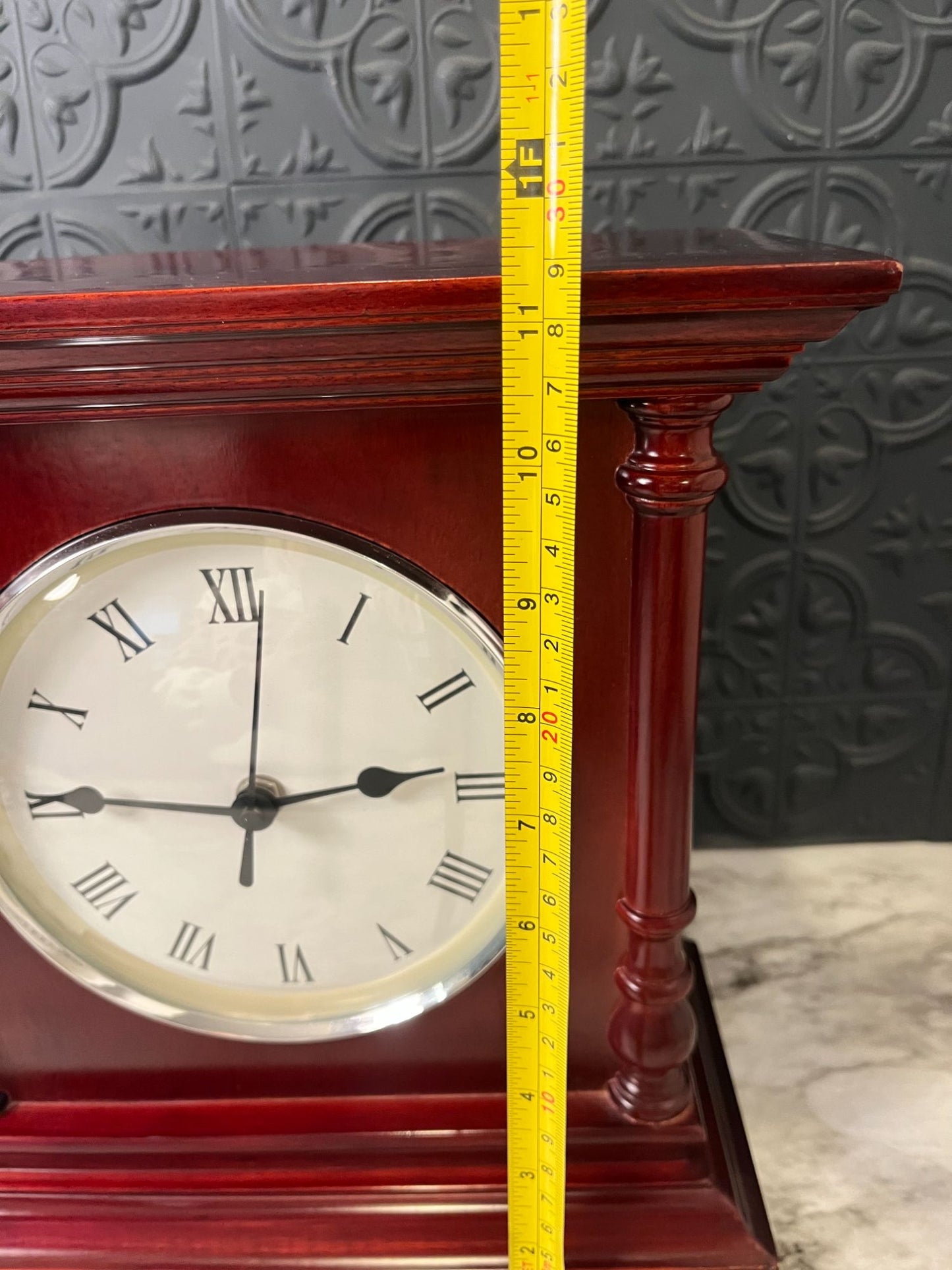 Cherry Wood Mantle Clock