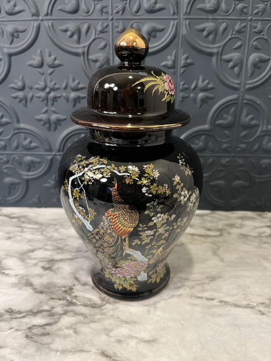Black and Gold Ginger Jar
