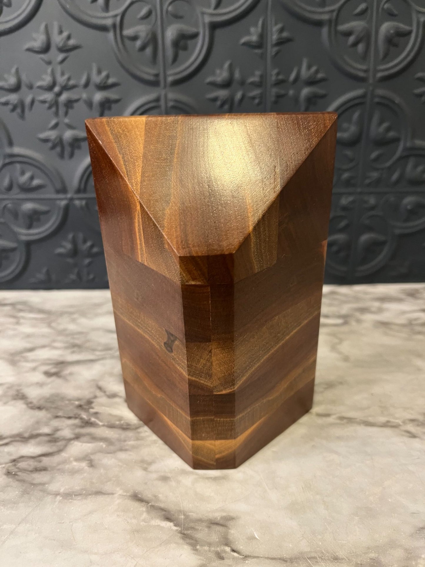 Wood Triangle Clock Dan R Smith