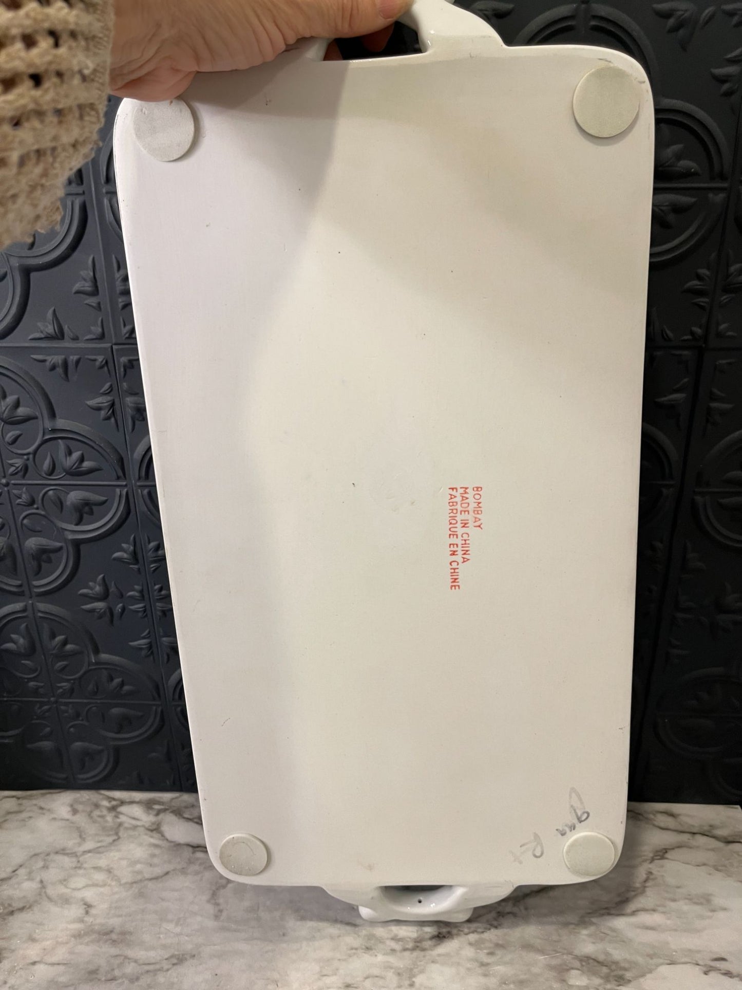 Bombay Blue and White Tray