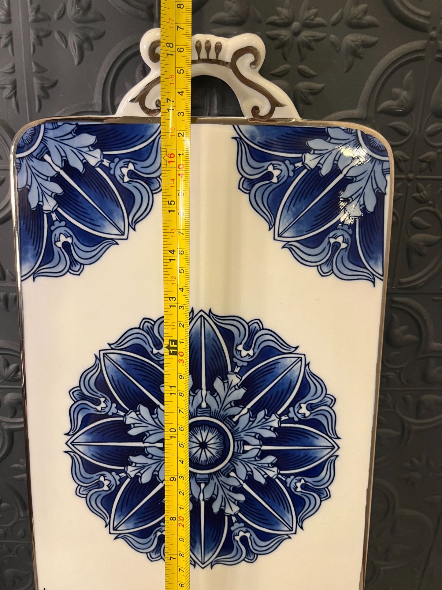 Bombay Blue and White Tray