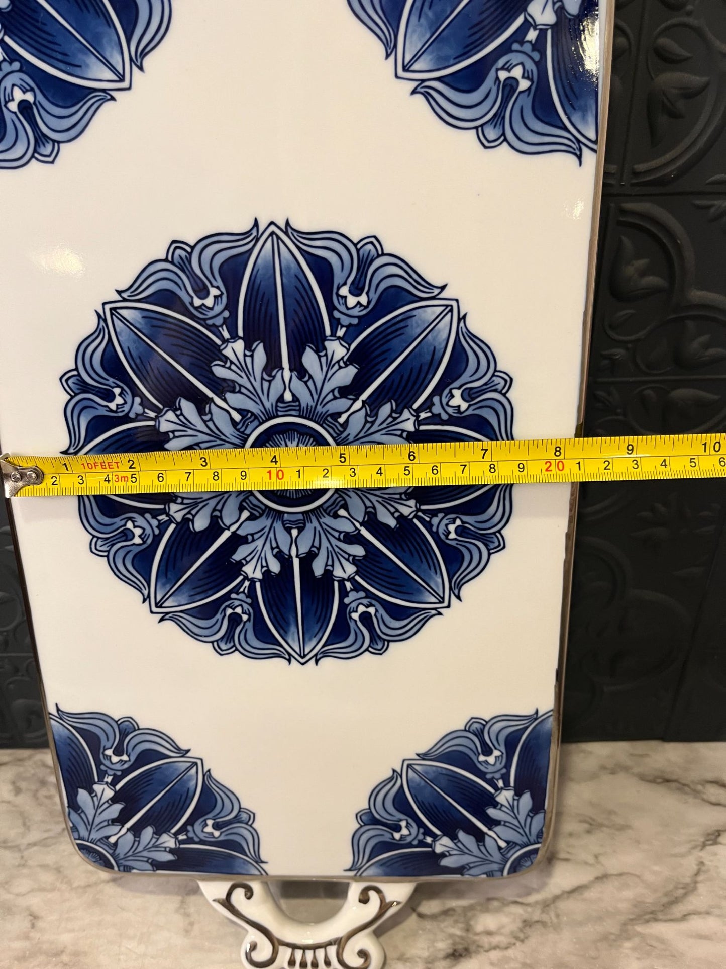 Bombay Blue and White Tray