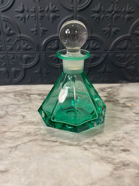Italian Sea Green Crystal Perfume Bottle