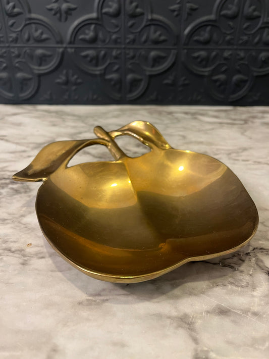Brass Apple Trinket Dish