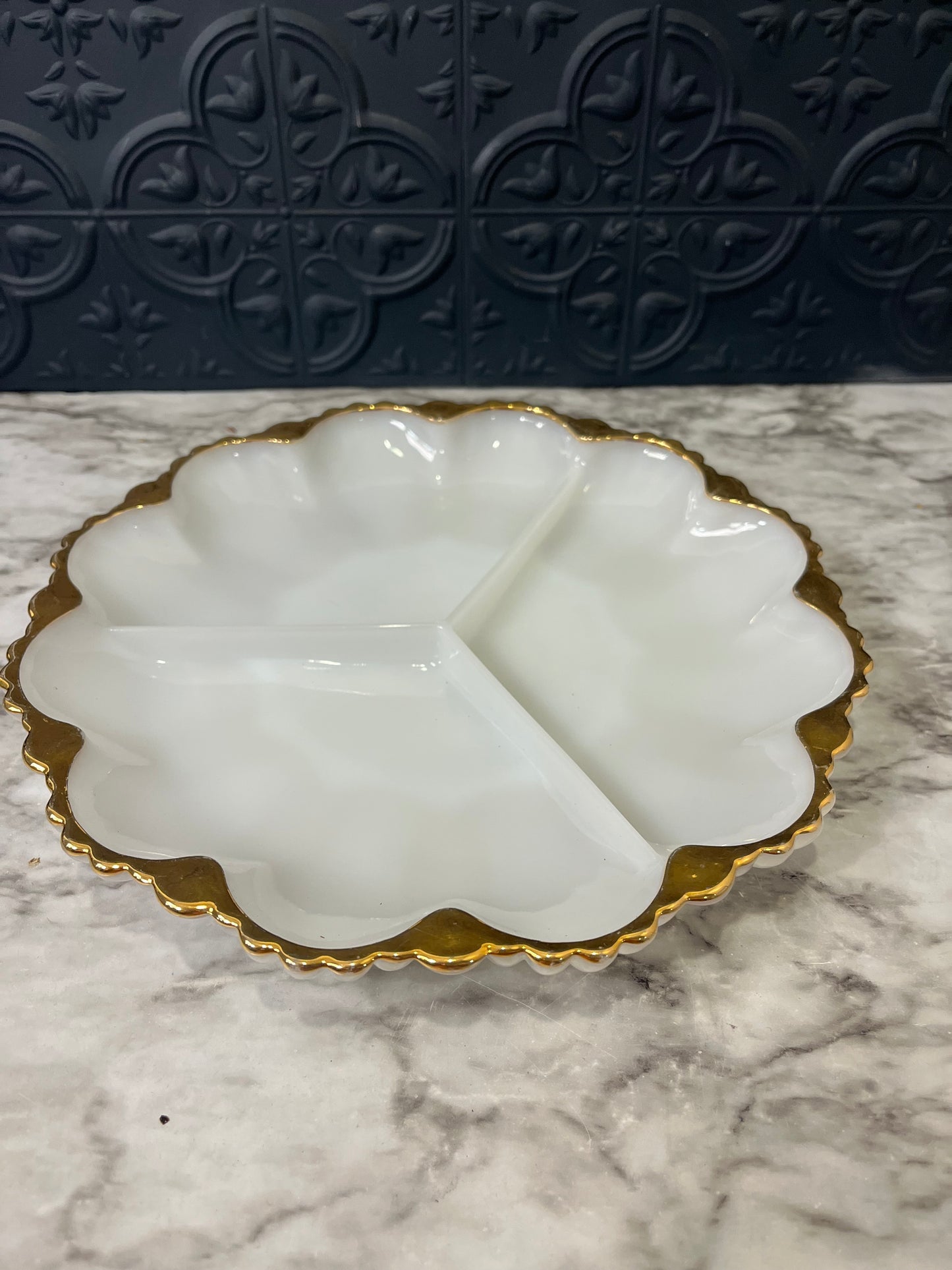 Anchor Hocking Fire King Divided Tray