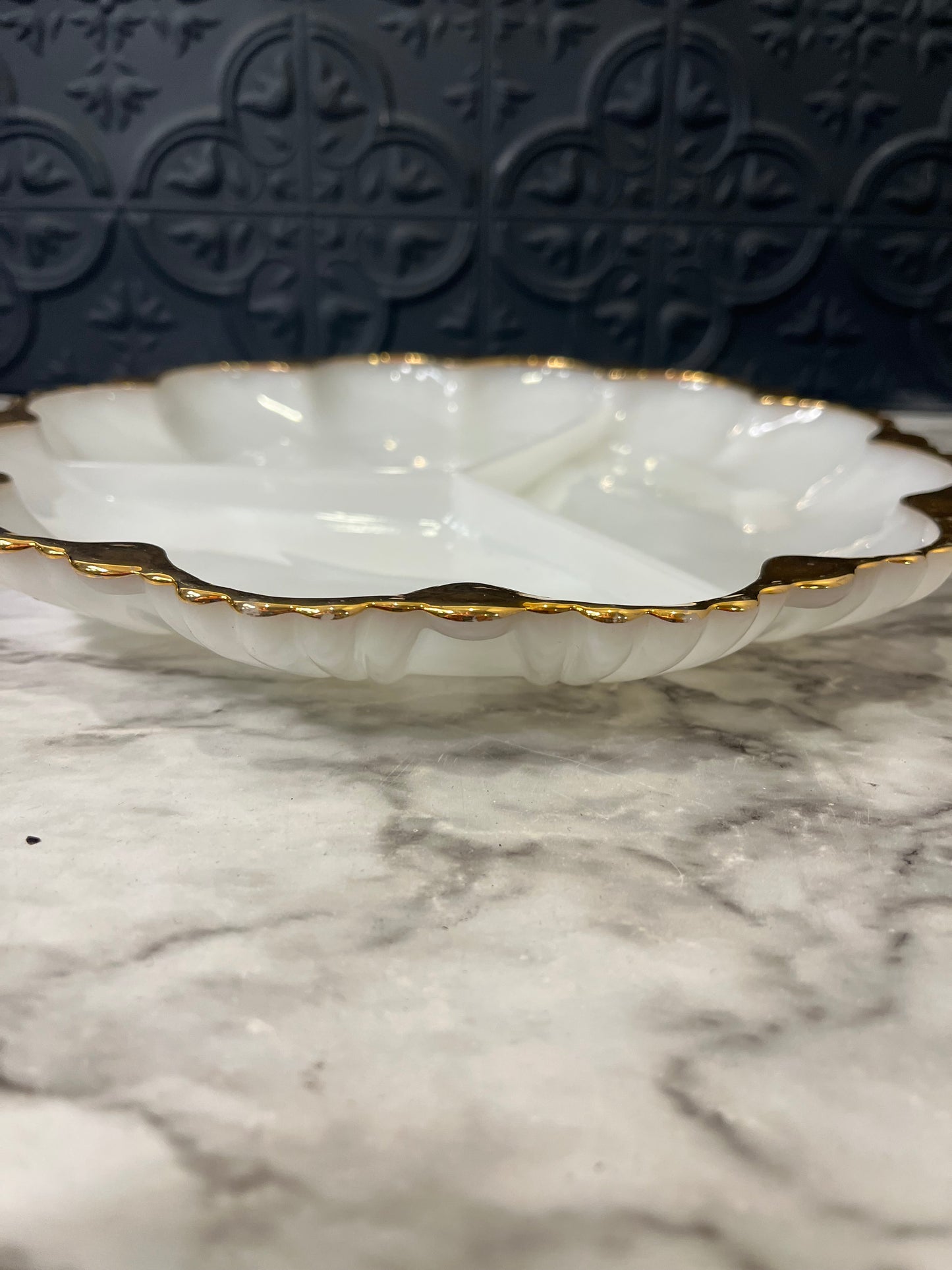 Anchor Hocking Fire King Divided Tray