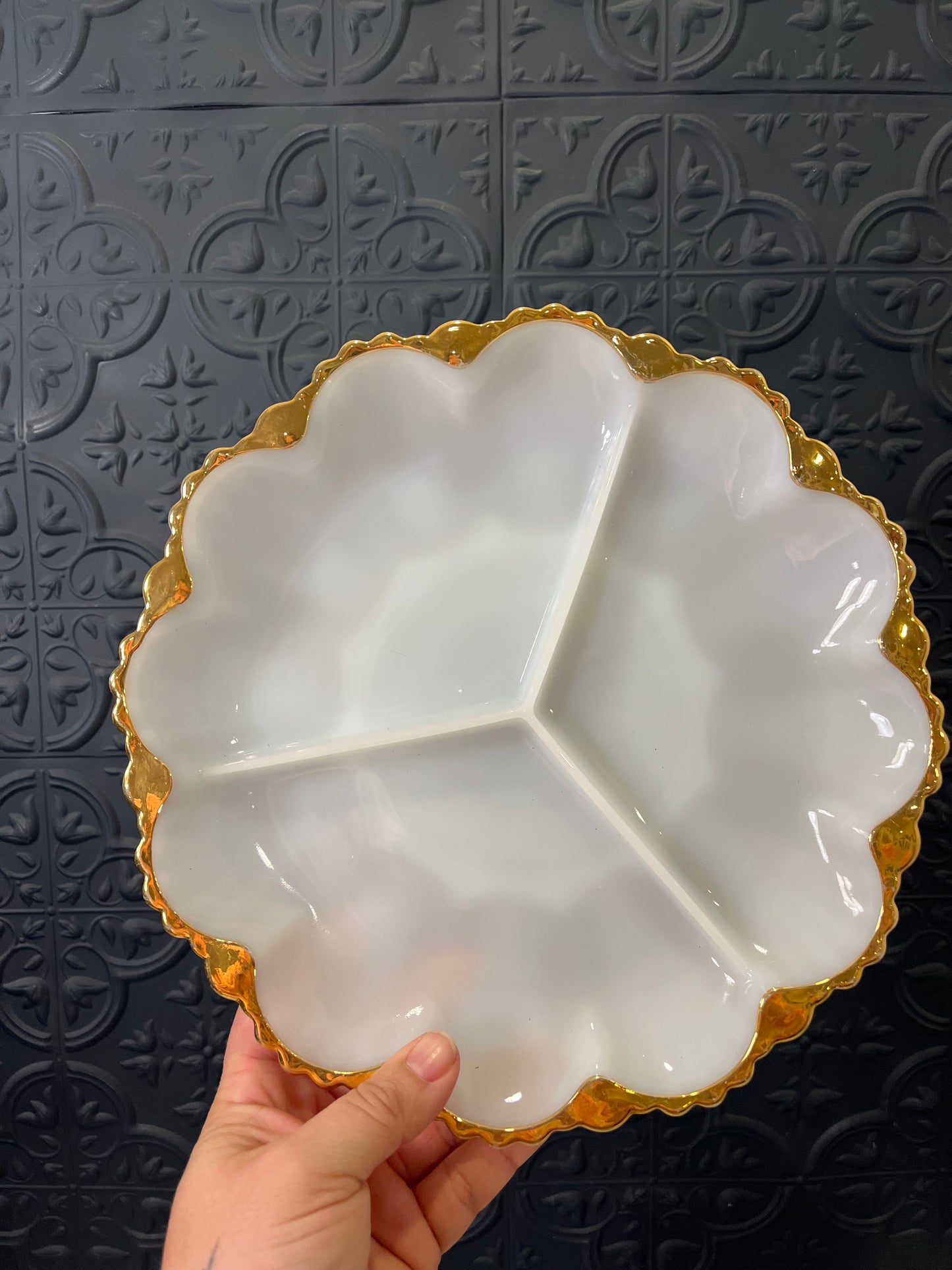 Anchor Hocking Fire King Divided Tray