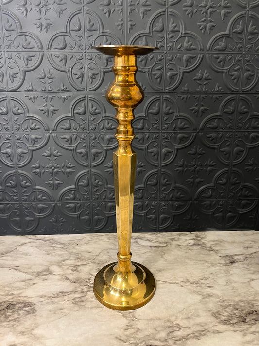Brass Candle Holder 15"