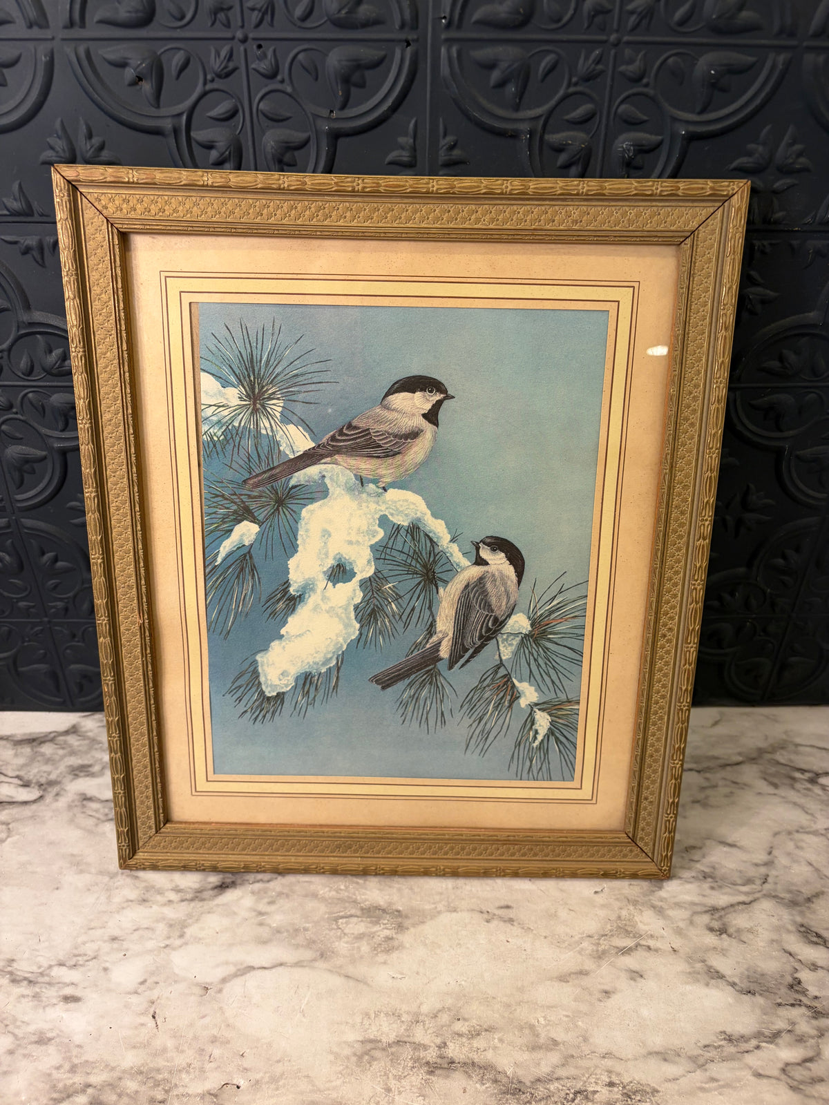 Snow on the Pines by Ron Parker Framed
