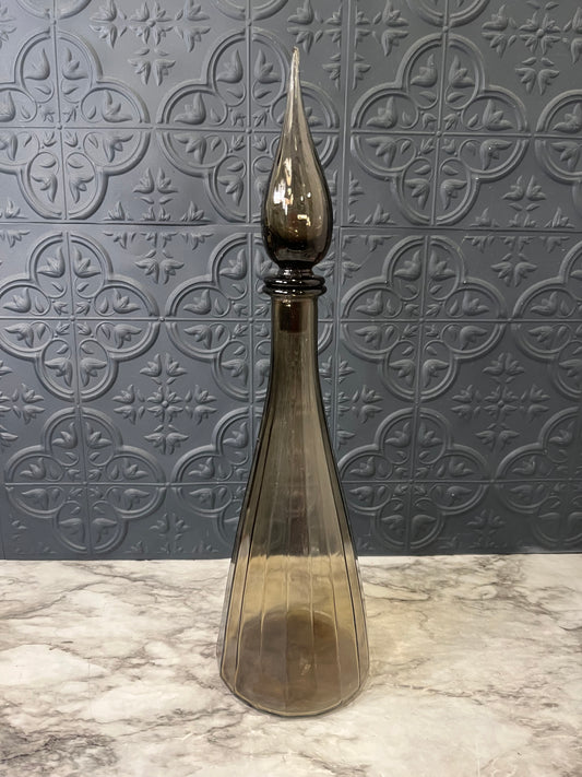Empoli grey glass decanter