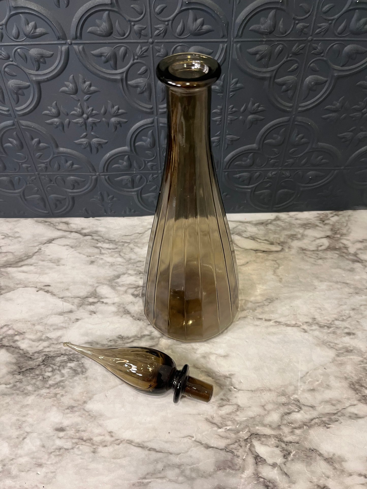 Empoli grey glass decanter