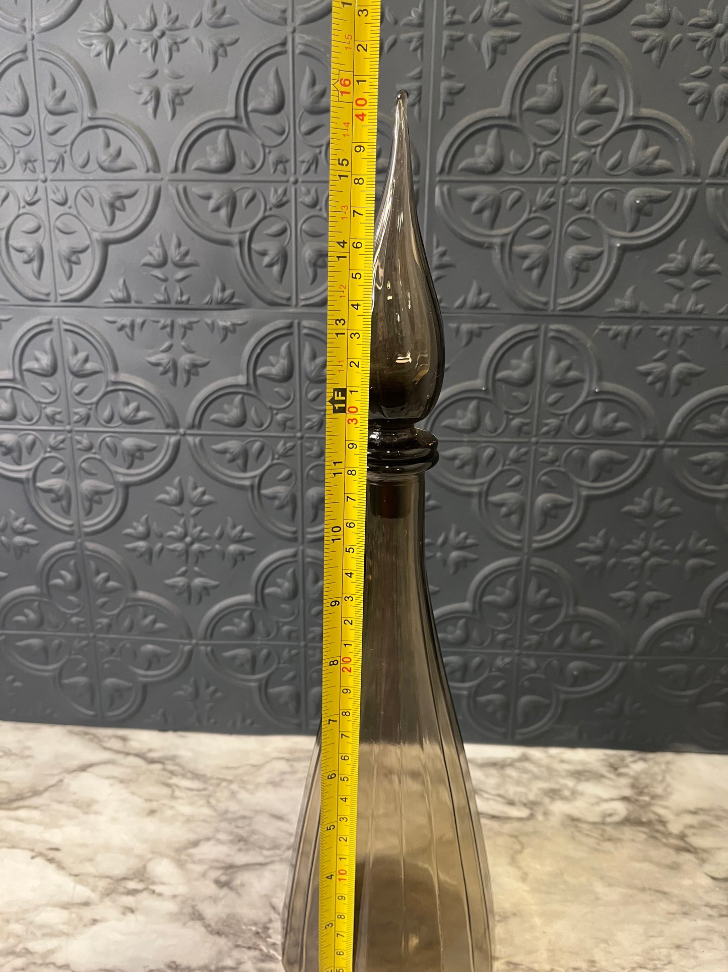 Empoli grey glass decanter