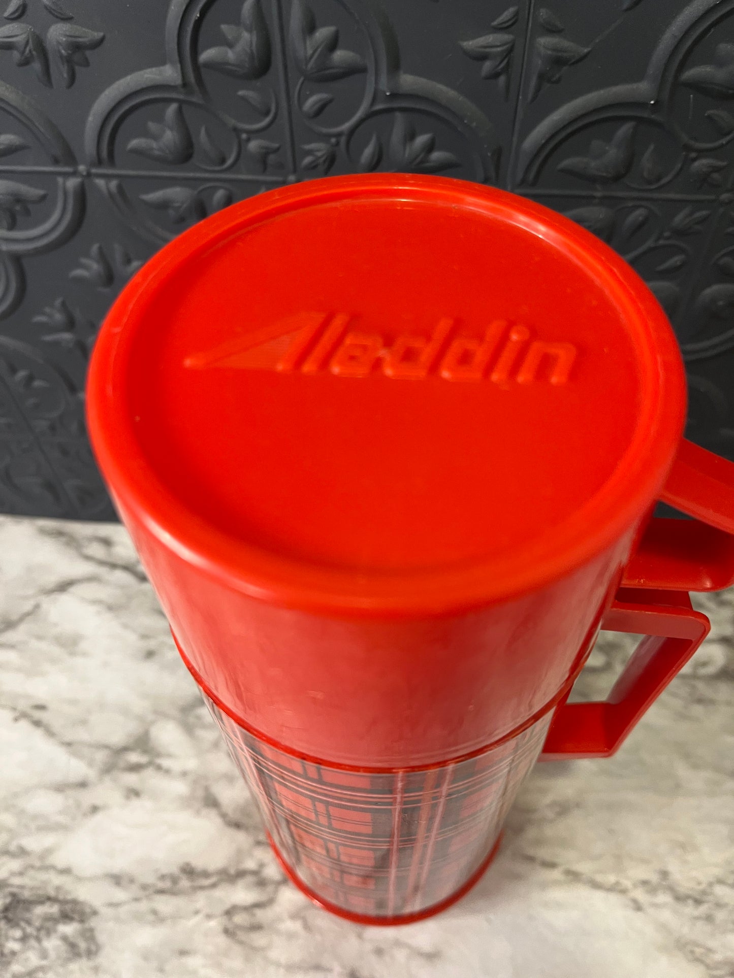 Red Tartan Aladdin thermos