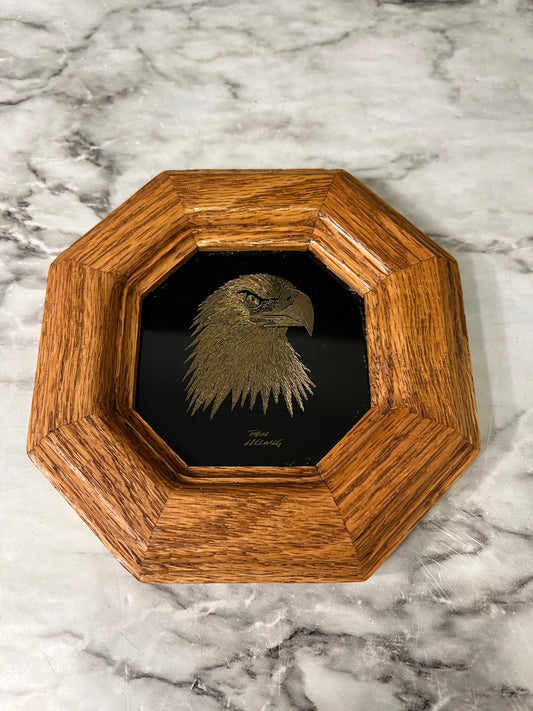 Small Etched Eagle Head