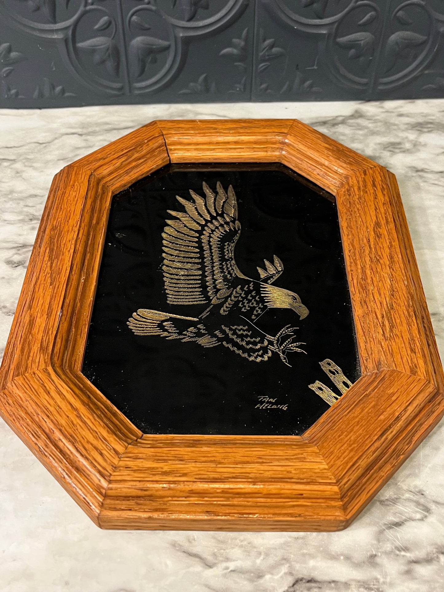 Etched Golden Eagle Landing
