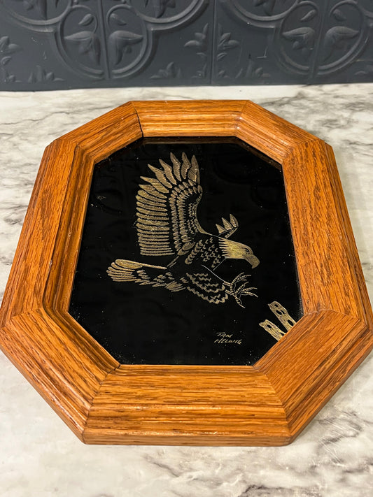 Etched Golden Eagle Landing