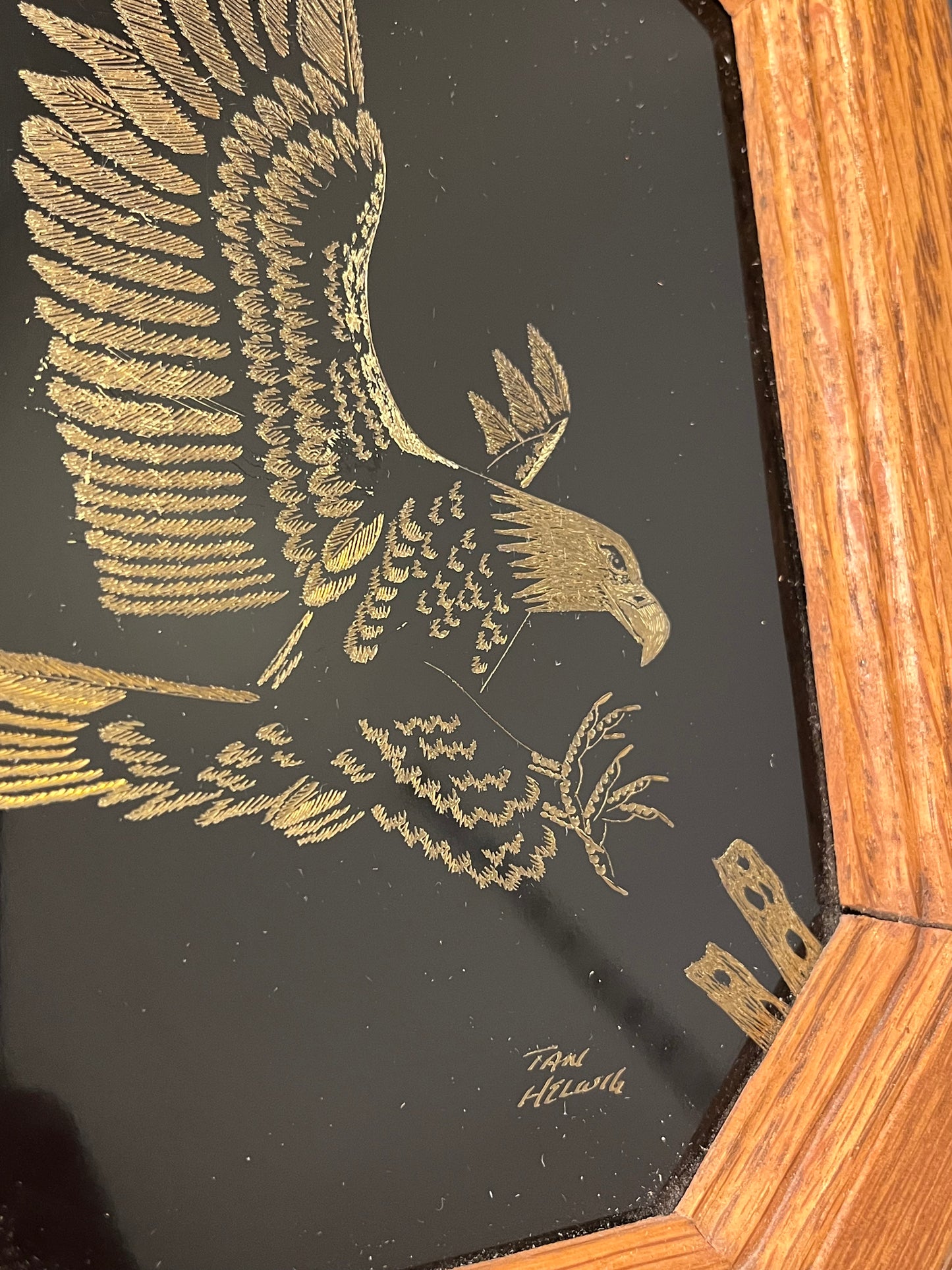 Etched Golden Eagle Landing
