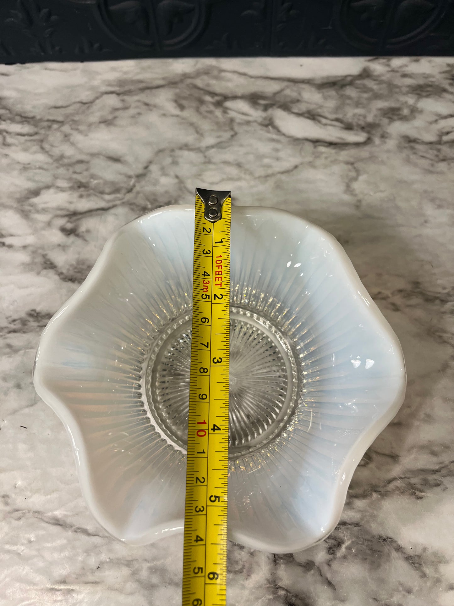 Fenton Opalescent Ruffled Bowl