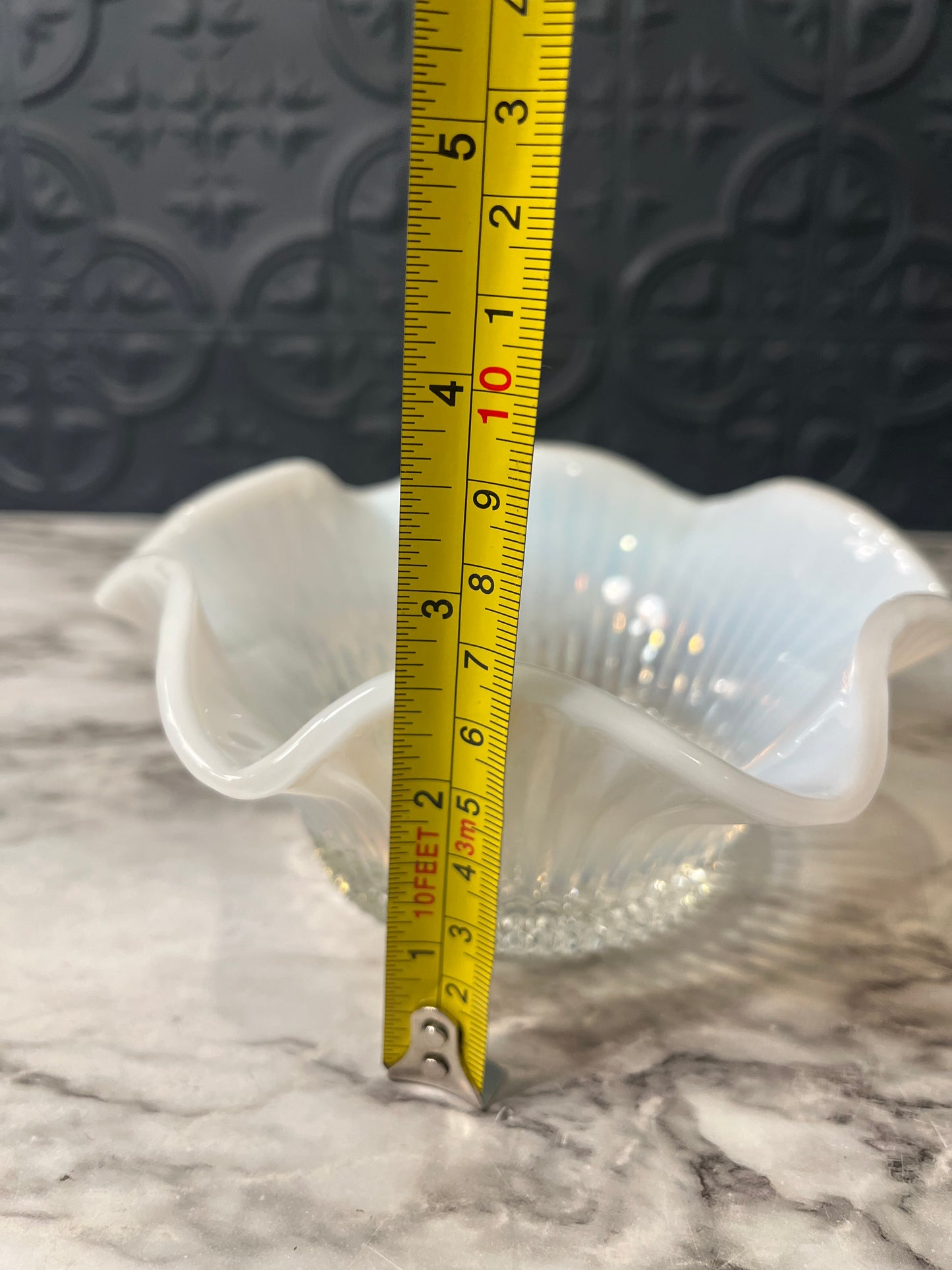 Fenton Opalescent Ruffled Bowl