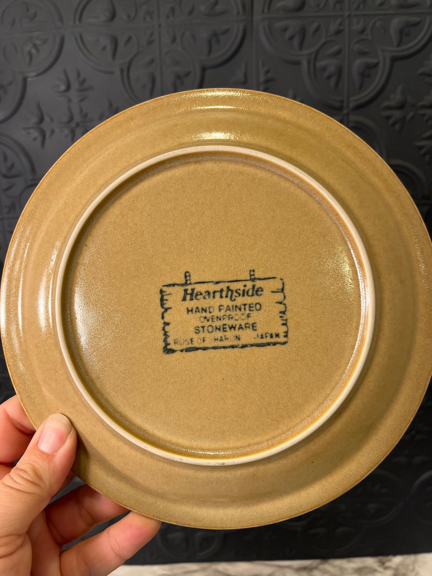 Hearth Side Rose of Sharon Stoneware Plates x 5