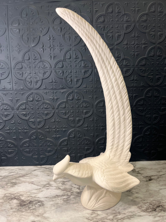 White Plaster Pheasant