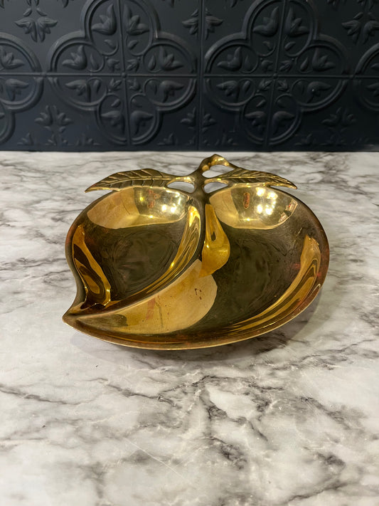 Brass Fruit split  Dish