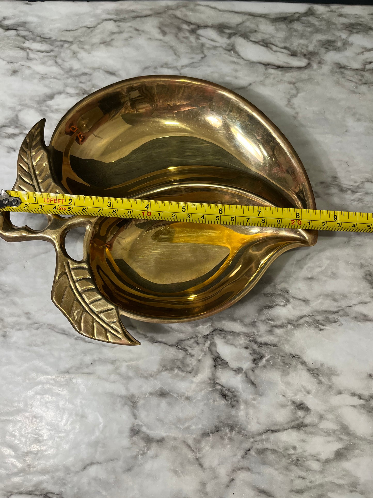 Brass Fruit split  Dish