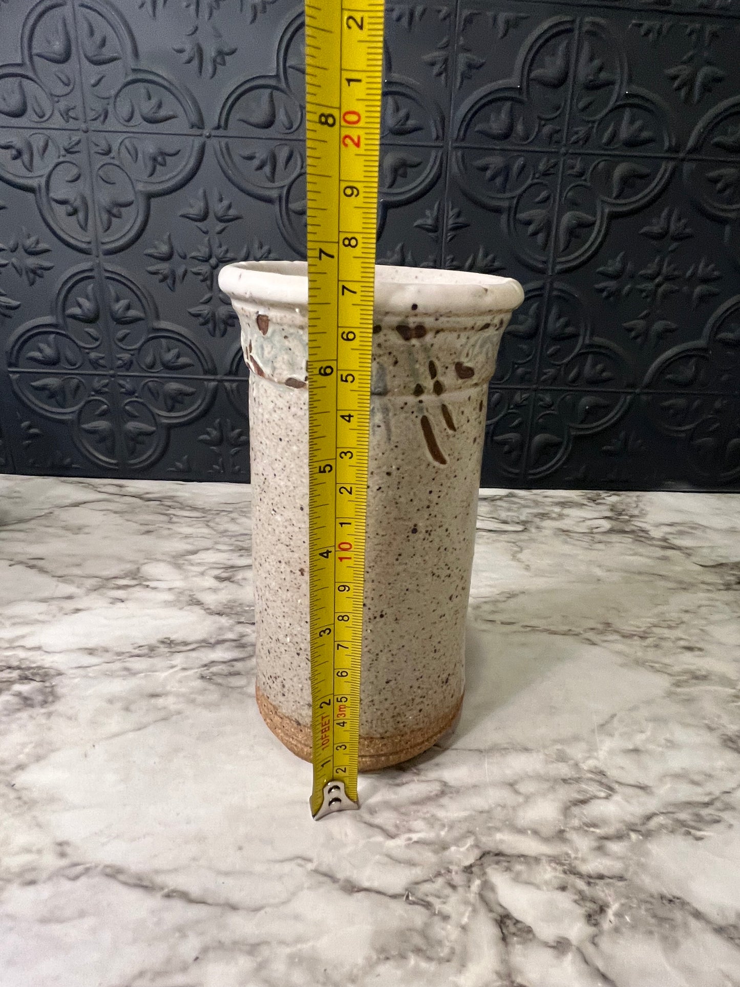Studio Pottery Speckled Vase