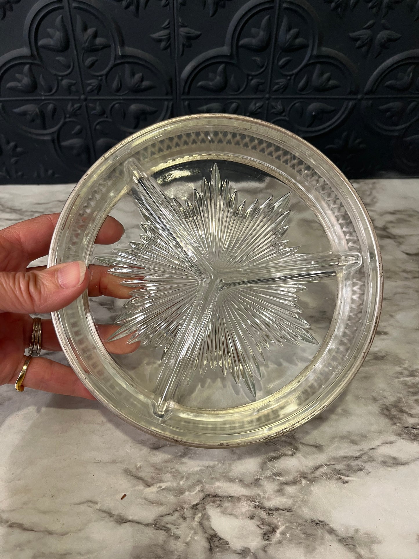 Silver Plated Divided Dish