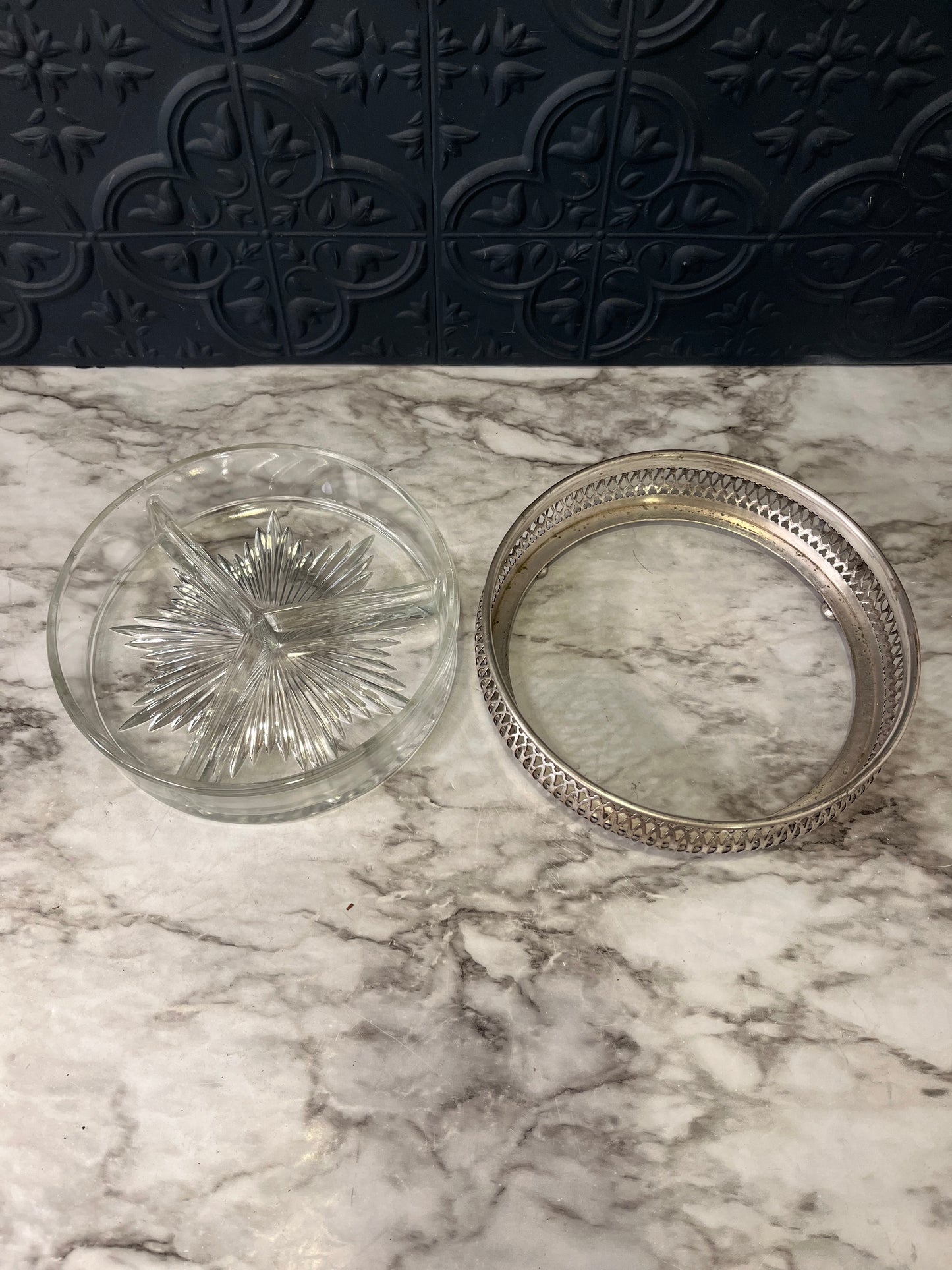 Silver Plated Divided Dish