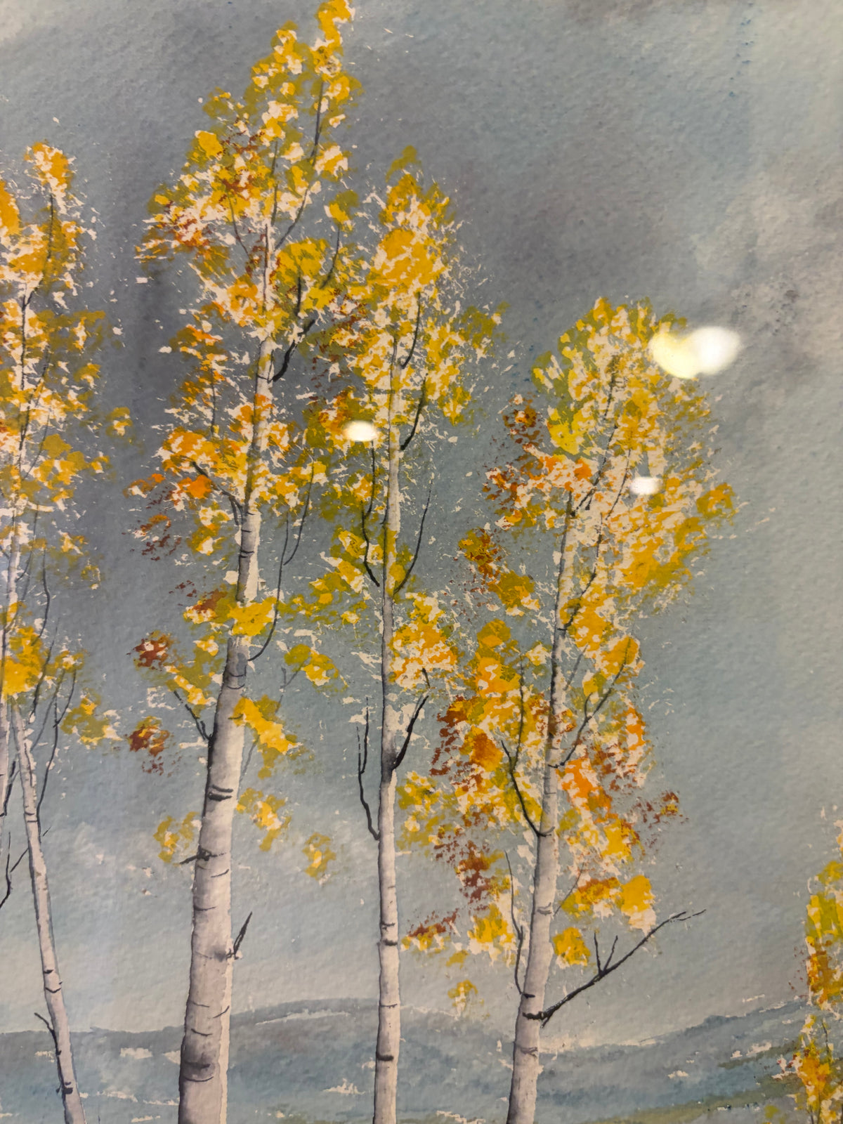 Fall Watercolor by Earl Jacobsen (Colorado Artist)
