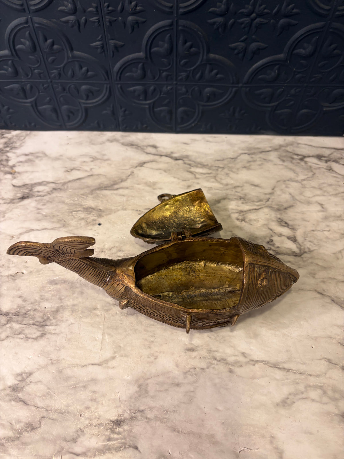 Brass Fish Trinket Box