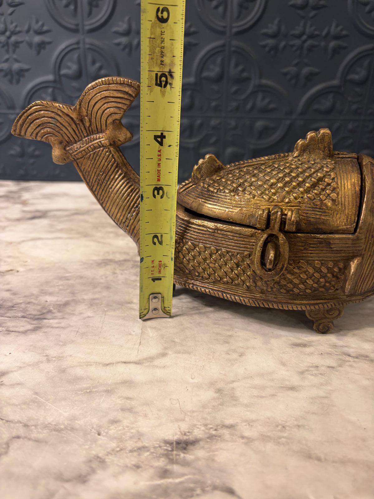 Brass Fish Trinket Box