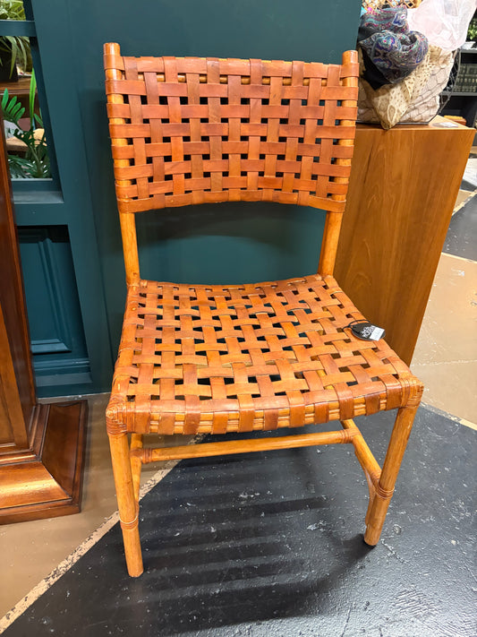 Woven Leather Chair