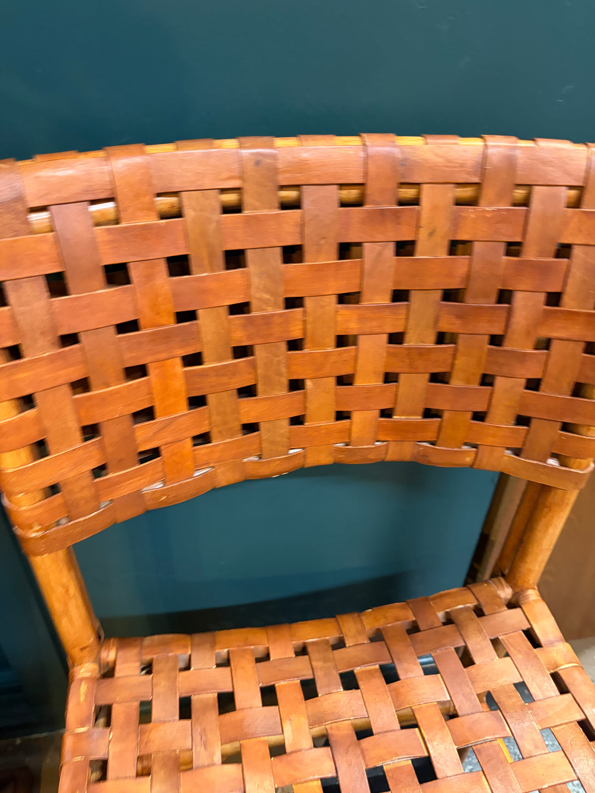 Woven Leather Chair
