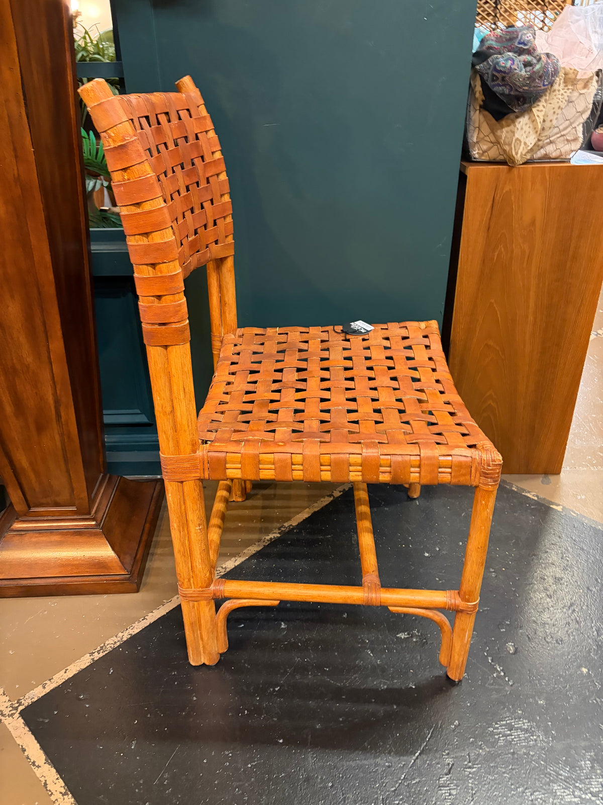 Woven Leather Chair