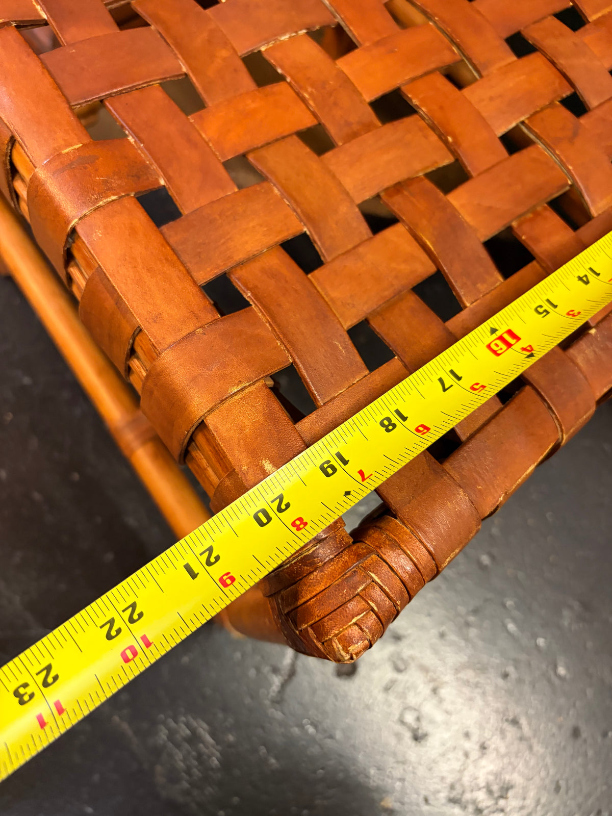 Woven Leather Chair