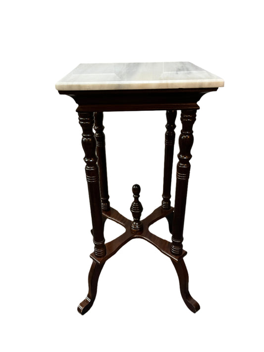 Marble top plant stand