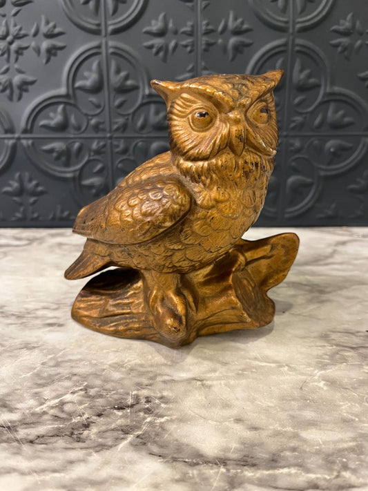 Homco Gold Owl