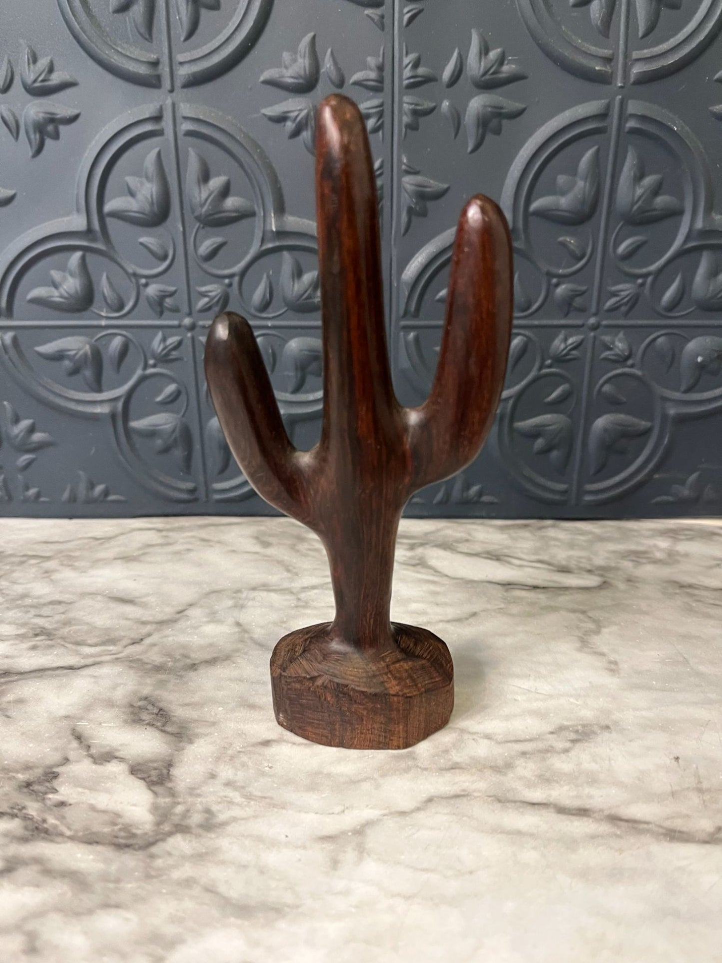 Small Carved Ironwood Cactus