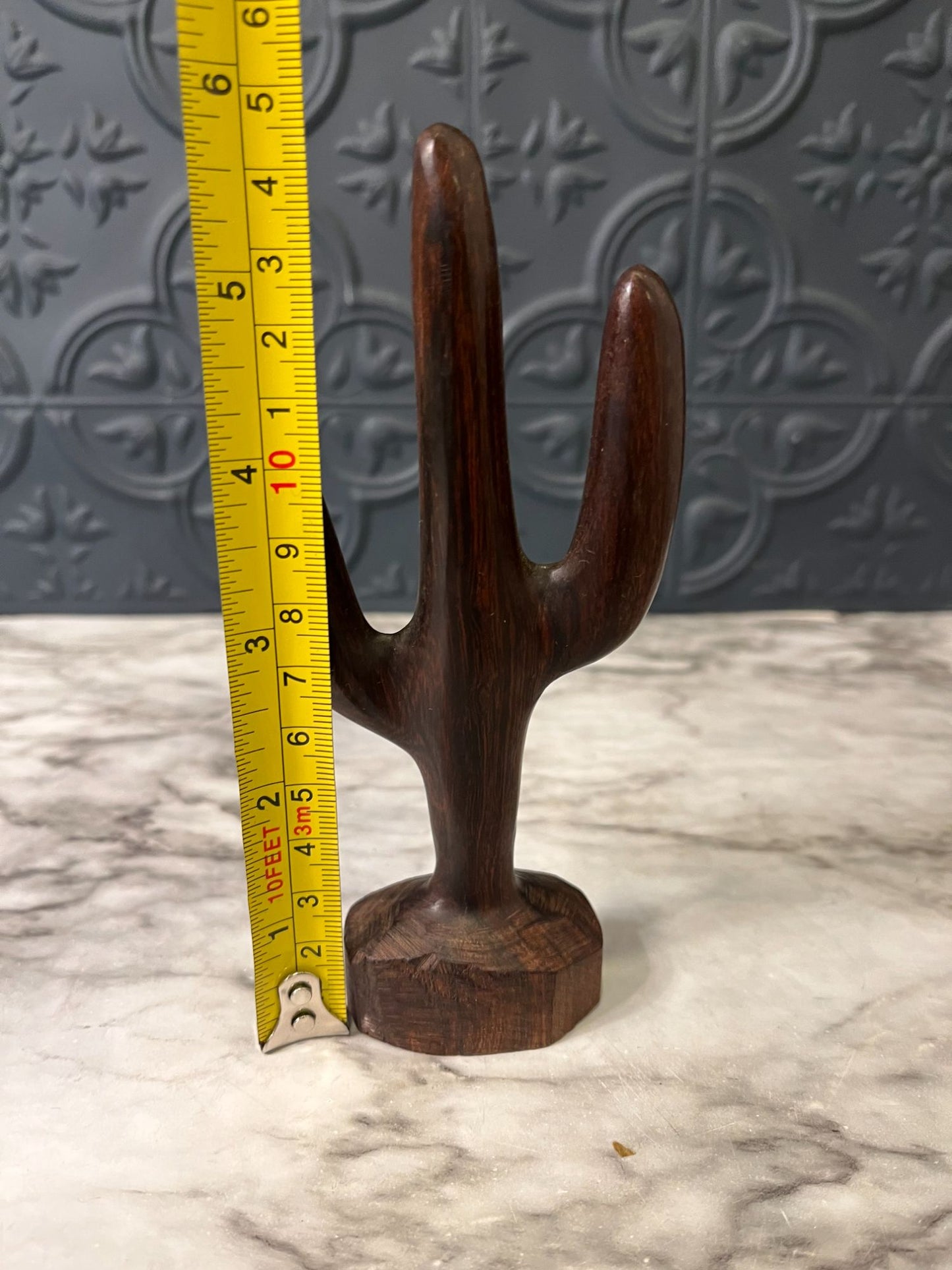 Small Carved Ironwood Cactus