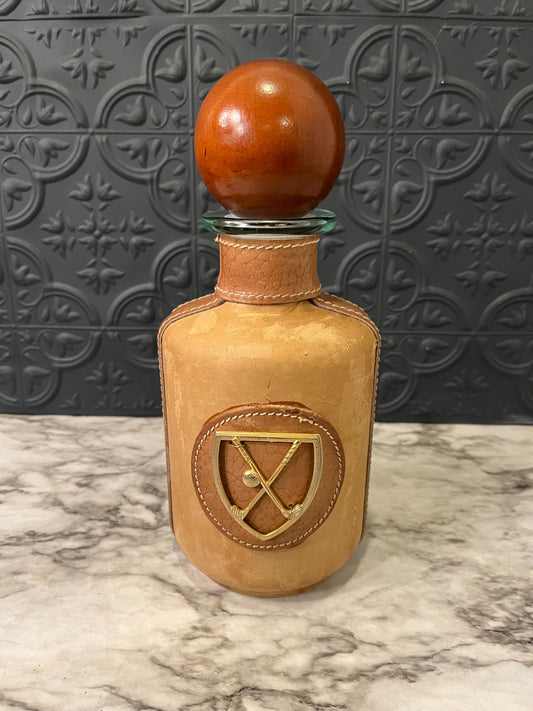 Leather Wrapped Golf Decanter