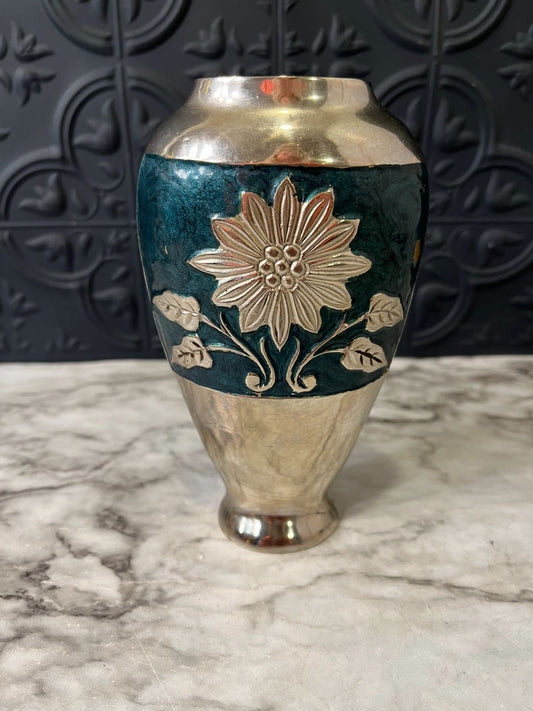 Blue Enamel Vase