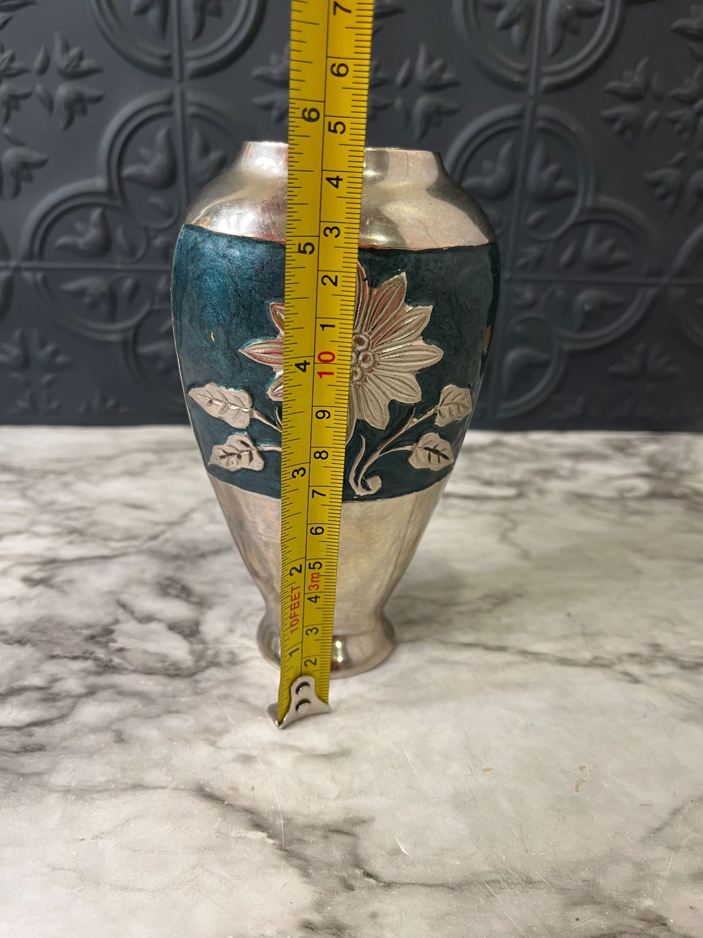 Blue Enamel Vase