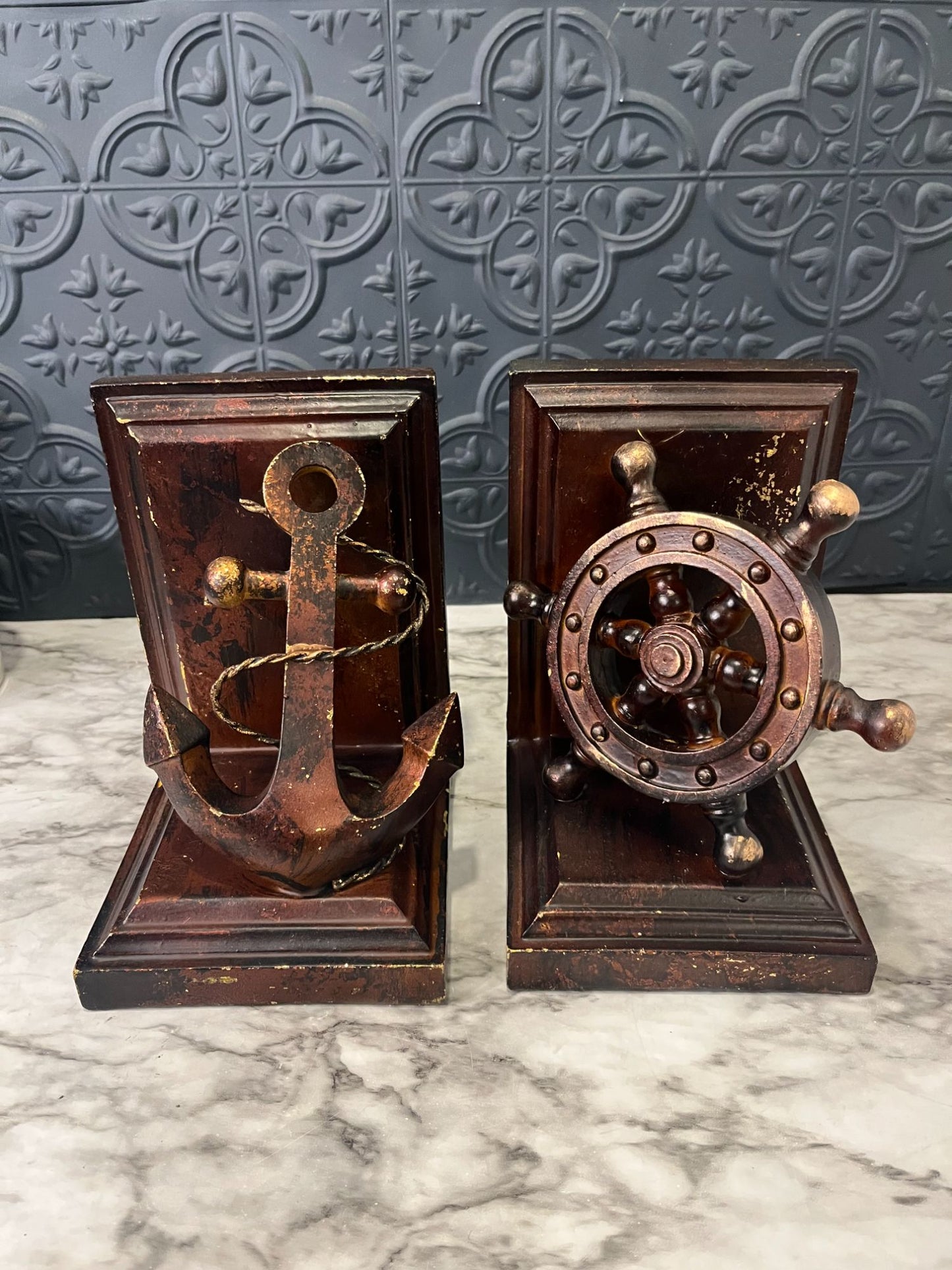 Ship Anchor Bookends