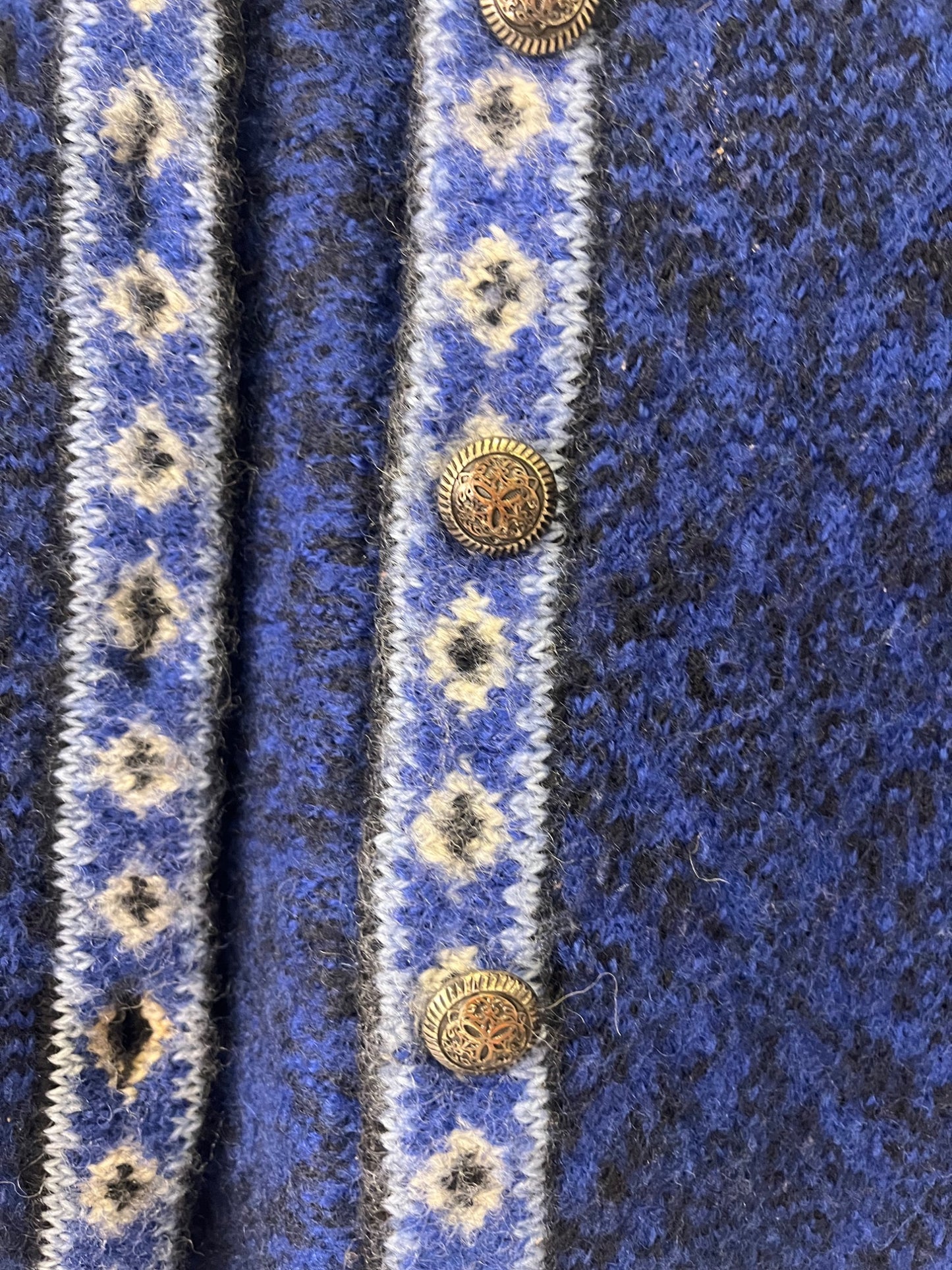 LL Bean Blue wool cardigan