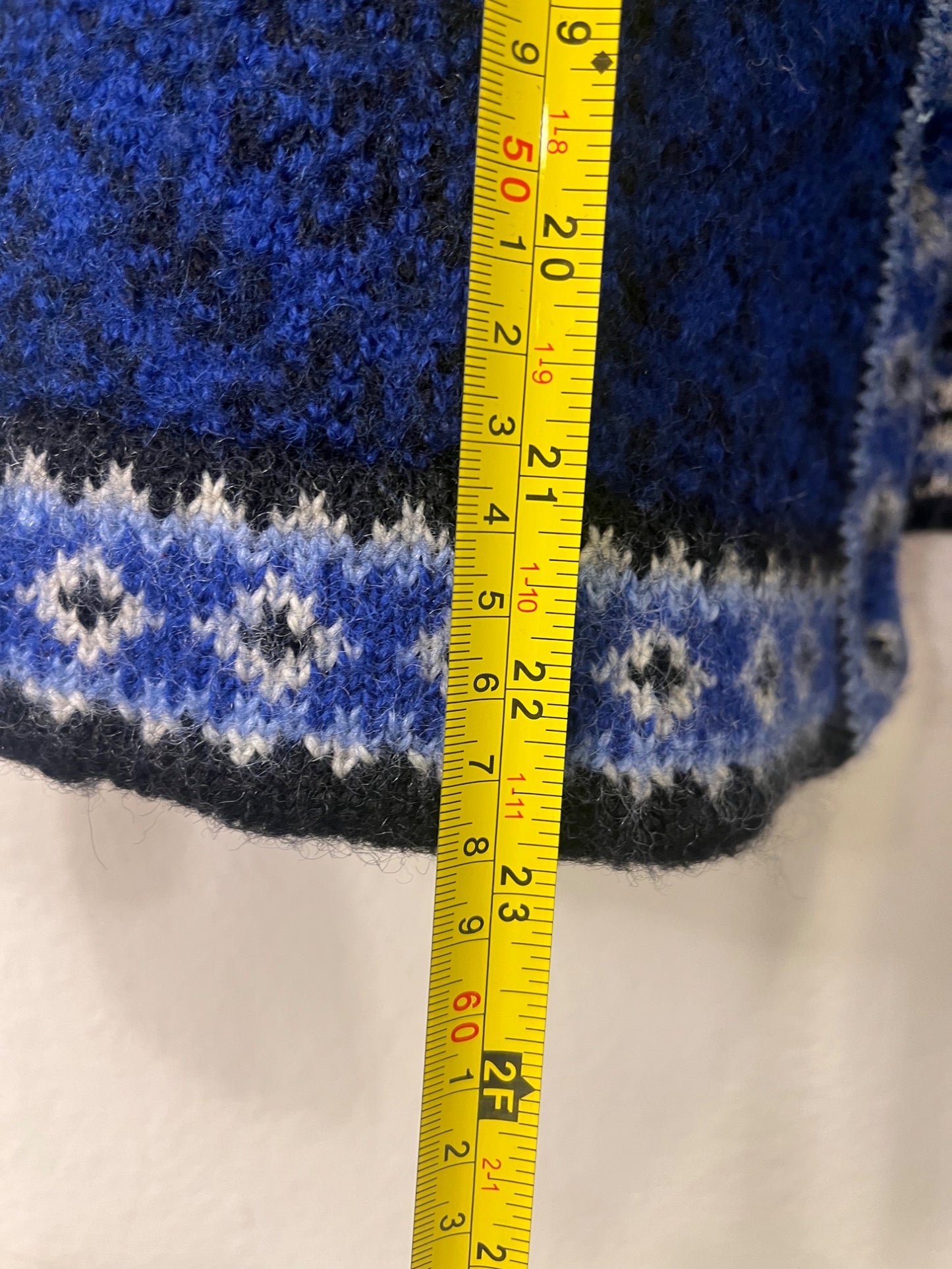 LL Bean Blue wool cardigan