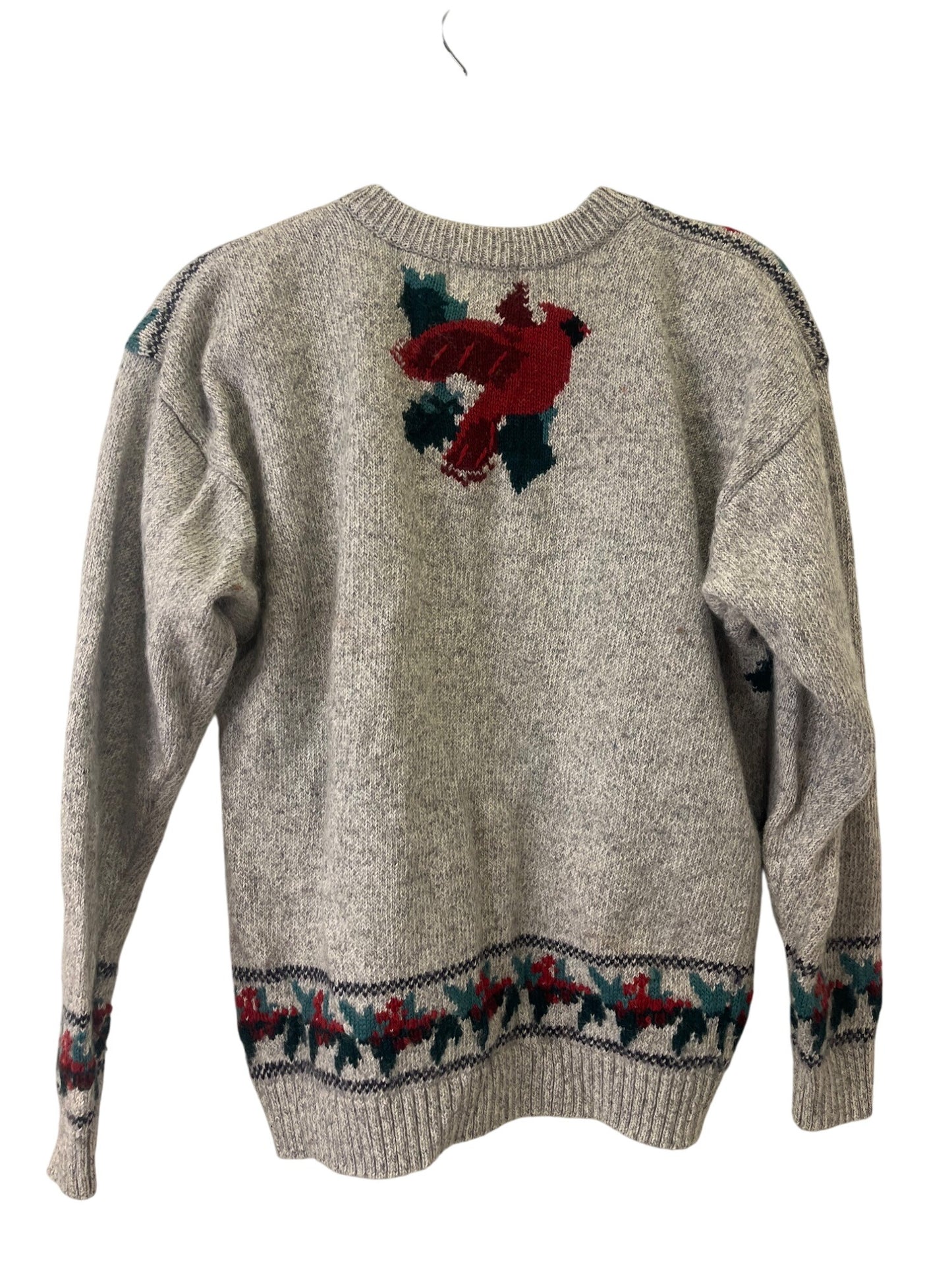 Northern Treasures Gray Cardinal cardigan