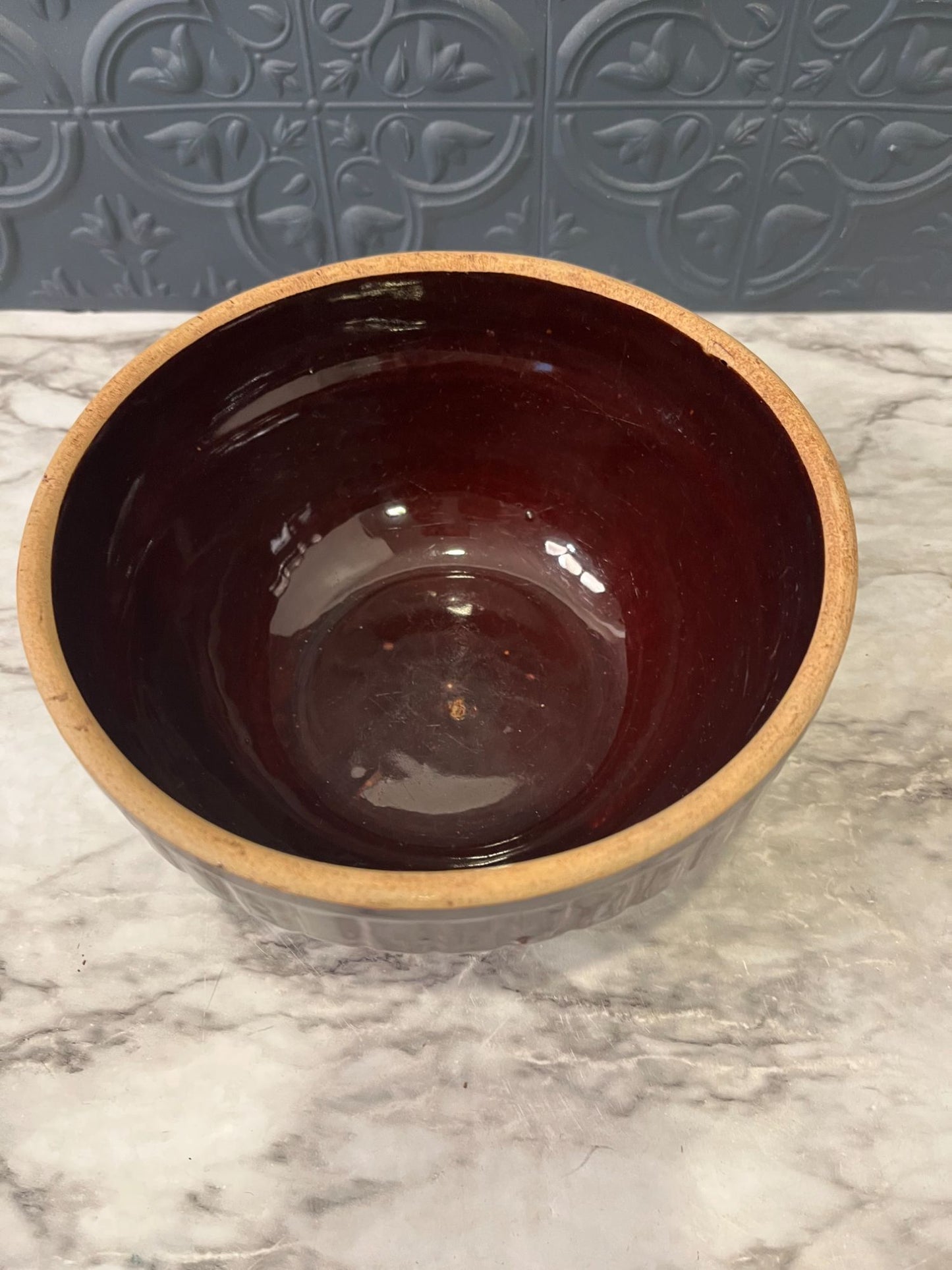 7" USA Brown Pottery Bowl